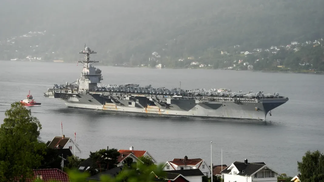 World’s Largest U.S. Aircraft Carrier Arrives in the Caribbean