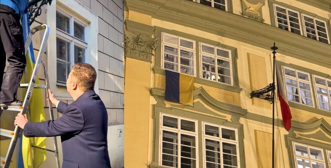 Czech Parliament Displays More Ukrainian Flags After Flag Removal Efforts Backfire