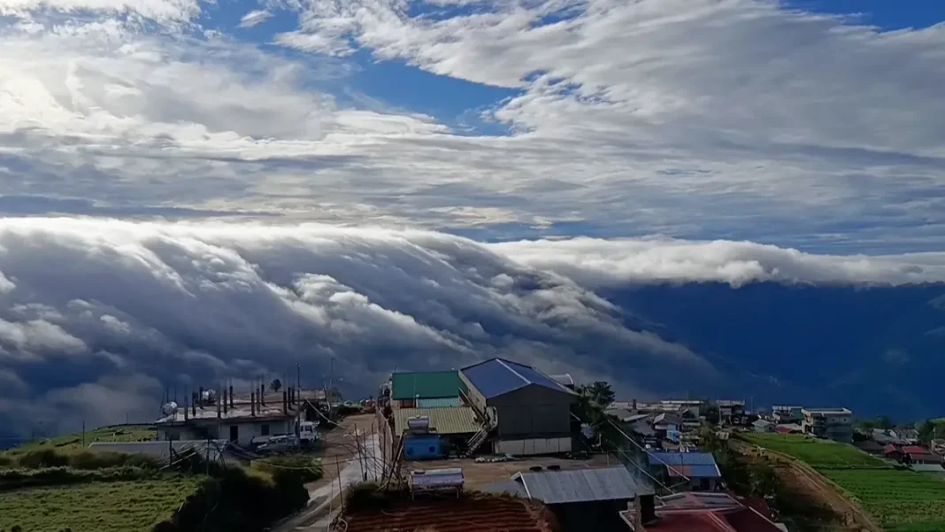 Captivating Cloud Waterfall Spotted in the Philippines