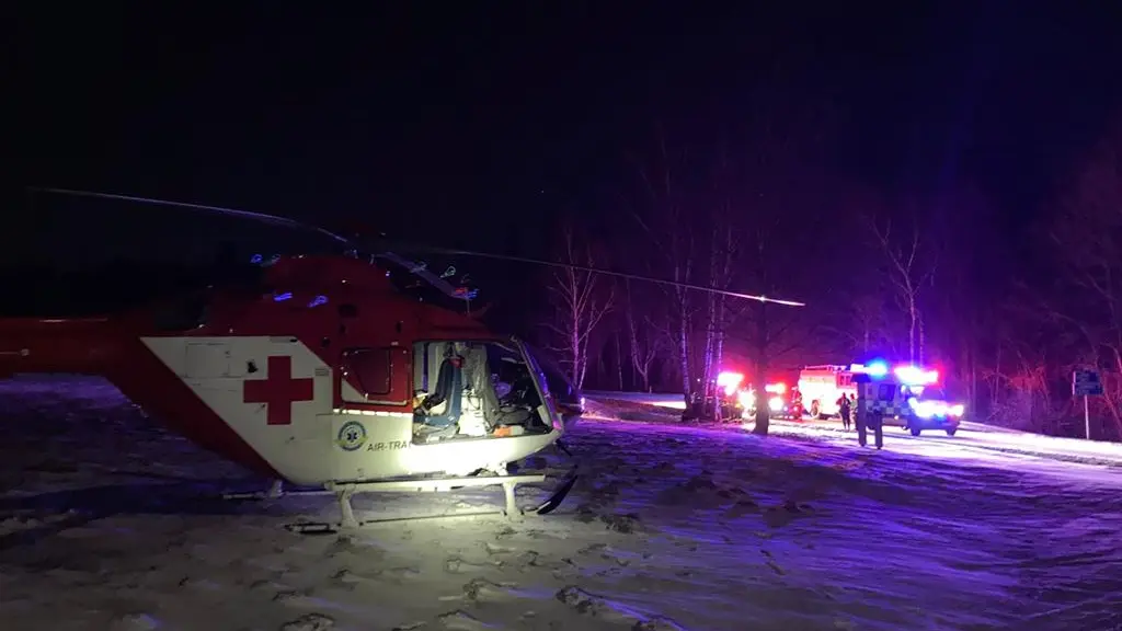 Car Crashes into Tree in Opava Region: Helicopter Dispatched for Seriously Injured Driver