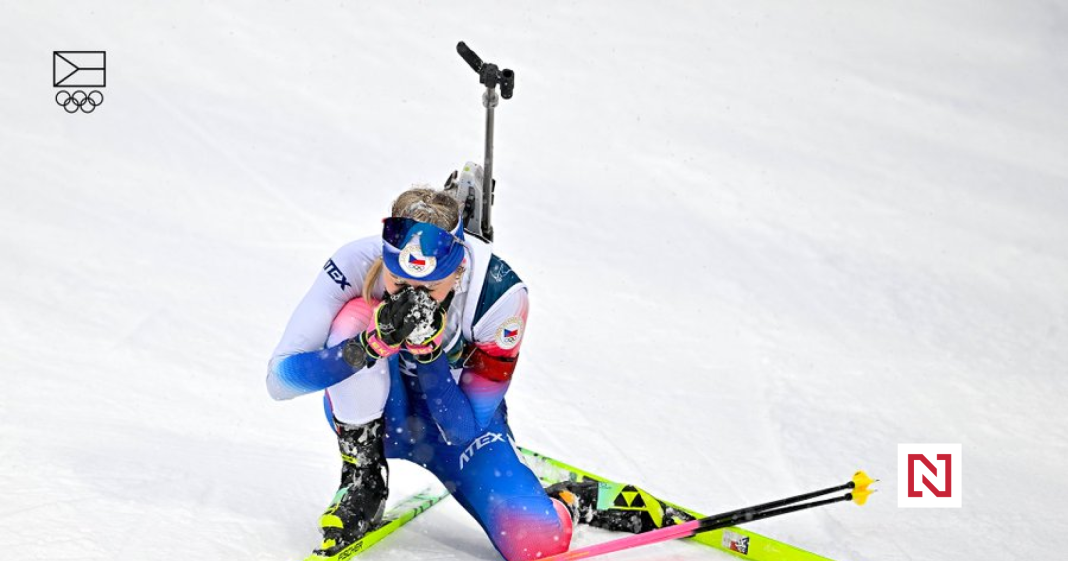 Biathelete Voborníková Celebrates Sensational Bronze After Searching for Rivals Behind Her