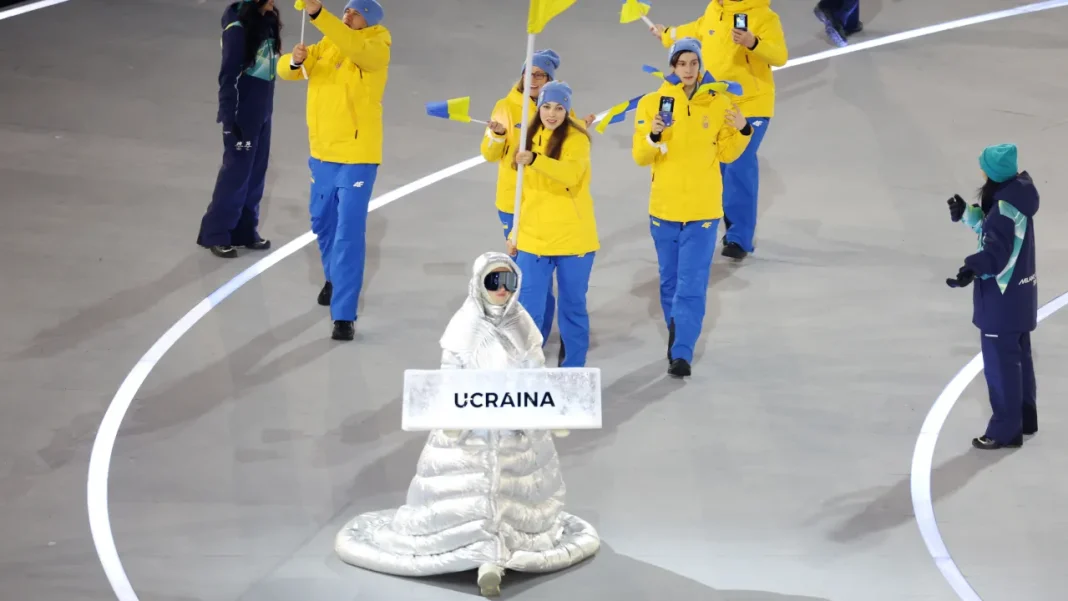 Ukrainian Delegation Led by Russian Sparks Protest Against War at the Games